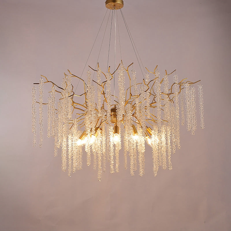 Crystal Gold Tree Branch Chandelier - view 5