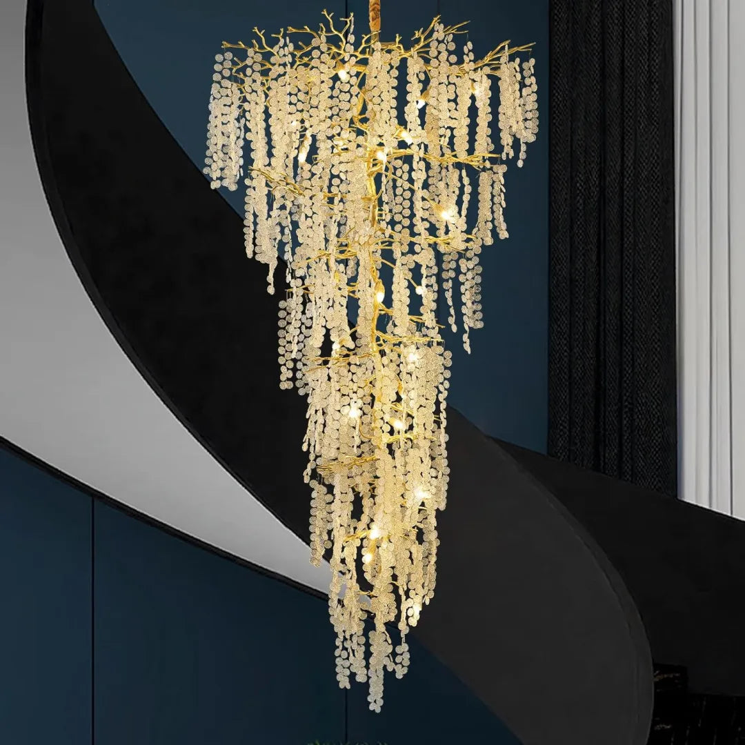 Foyer Large Tree Branch Ceiling Chandelier - view 4