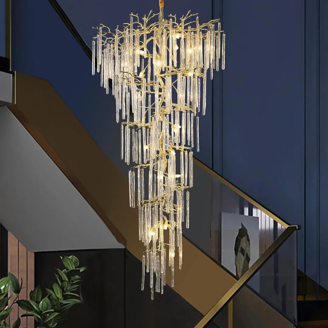 Foyer Large Tree Branch Ceiling Modern Chandelier