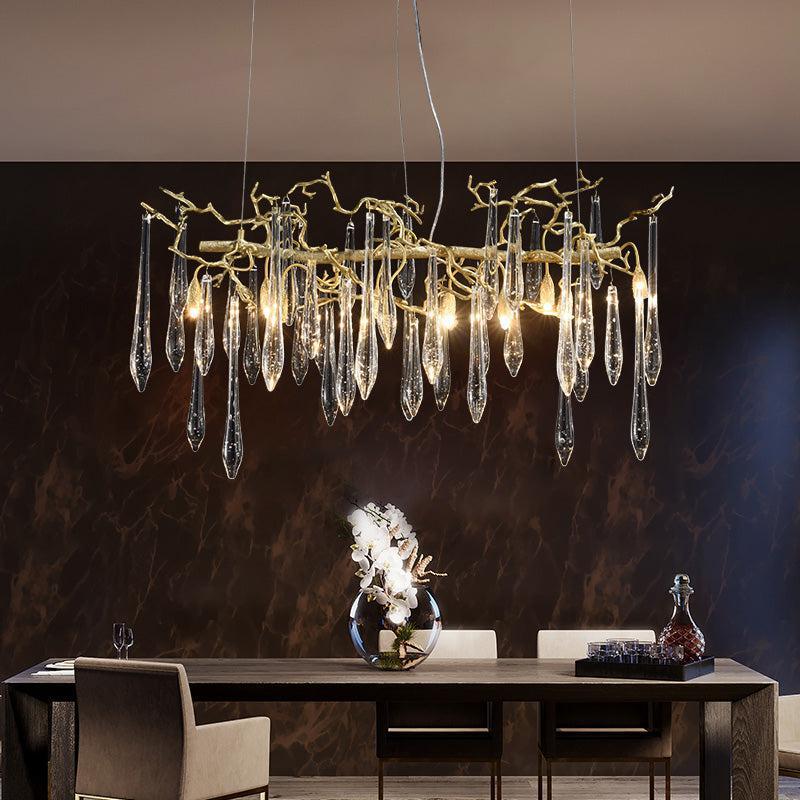 Teardrop  Large Teardrop Modern Branch Chandelier