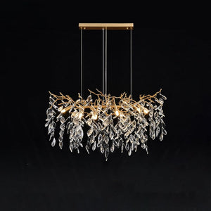 Lumanna Linear Gold Chandeliers Tree Branch Kitchen, Gold Chandelier - view 5
