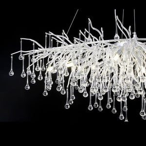 Aqua Modern Tree Branch Crystal Chandelier 47.5" L - view 5