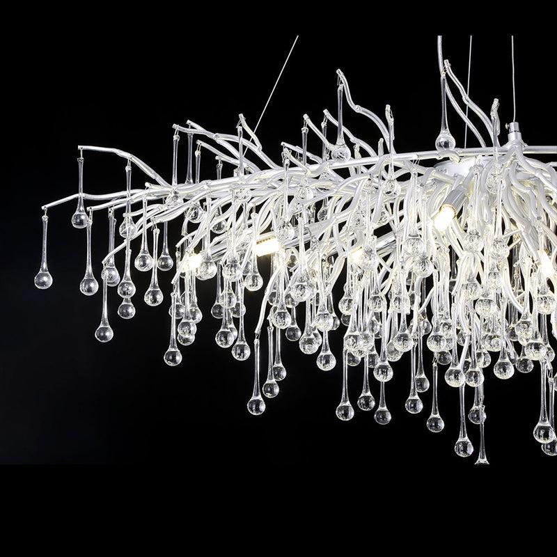 Aqua Modern Tree Branch Crystal Chandelier 47.5" L - view 5