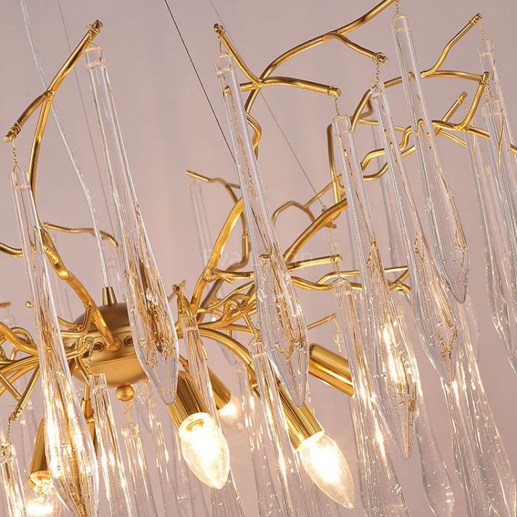 Aqua Round Branch Living And Dining Chandelier - view 8