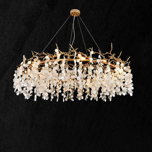 Akari Round Circle Fortune Tree Branch Round Chandelier - view 3