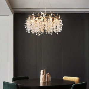 Akari Round Circle Fortune Tree Branch Round Chandelier - view 5