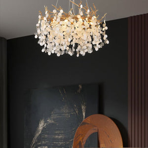 Akari Round Circle Fortune Tree Branch Round Chandelier - view 6