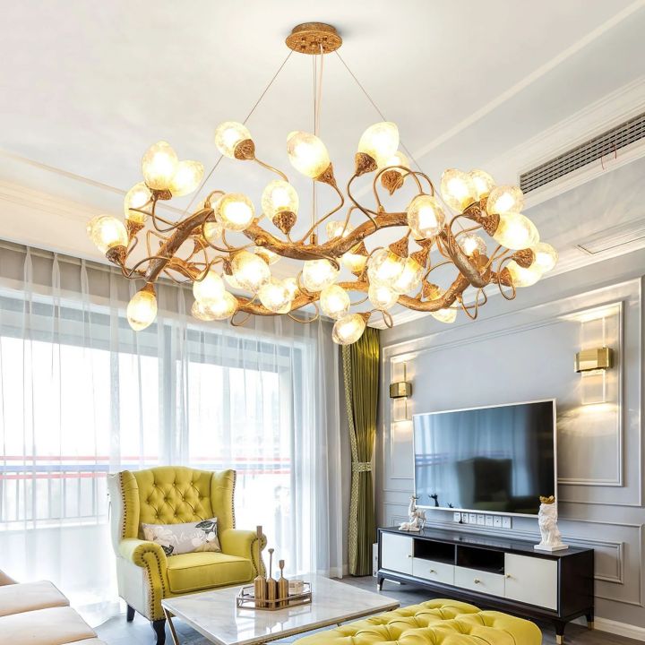 Lotus Brass Chandeliers - view 3