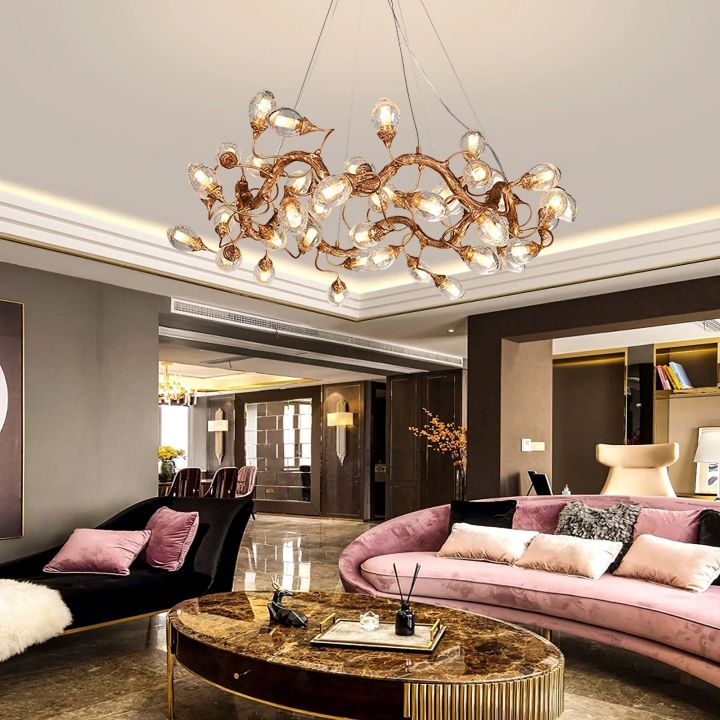 Lotus Brass Chandeliers - view 5