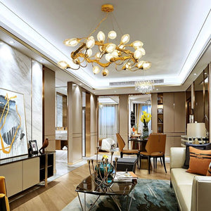 Lotus Brass Chandeliers - view 4