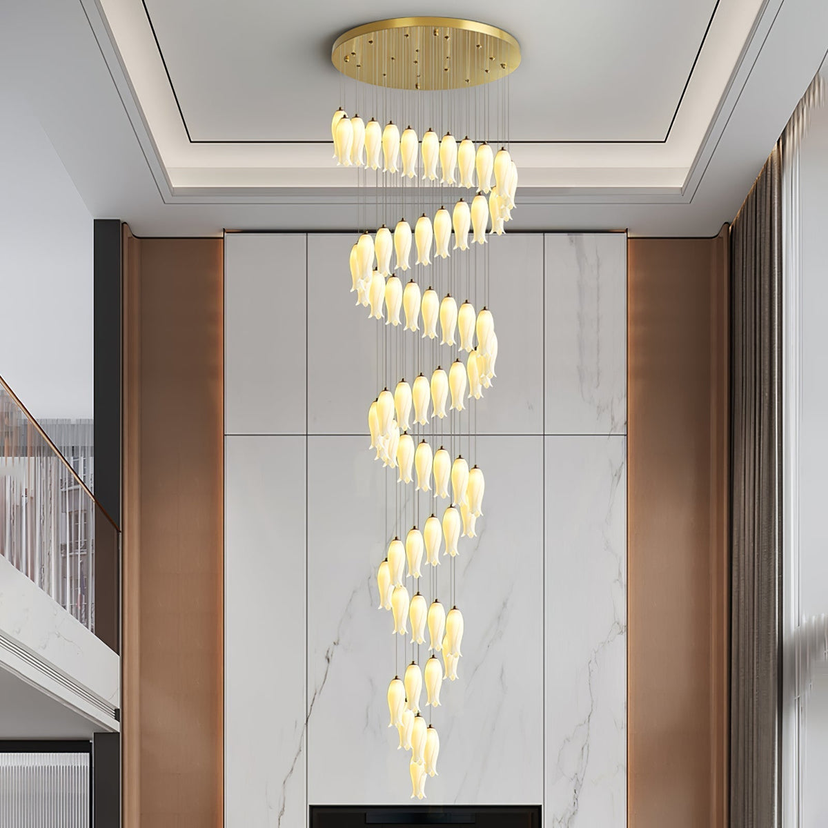 Luma Flora Stairs Chandelier, ceramic - view 7