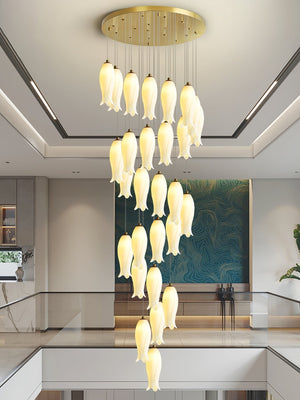 Luma Flora Stairs Chandelier, ceramic - view 12