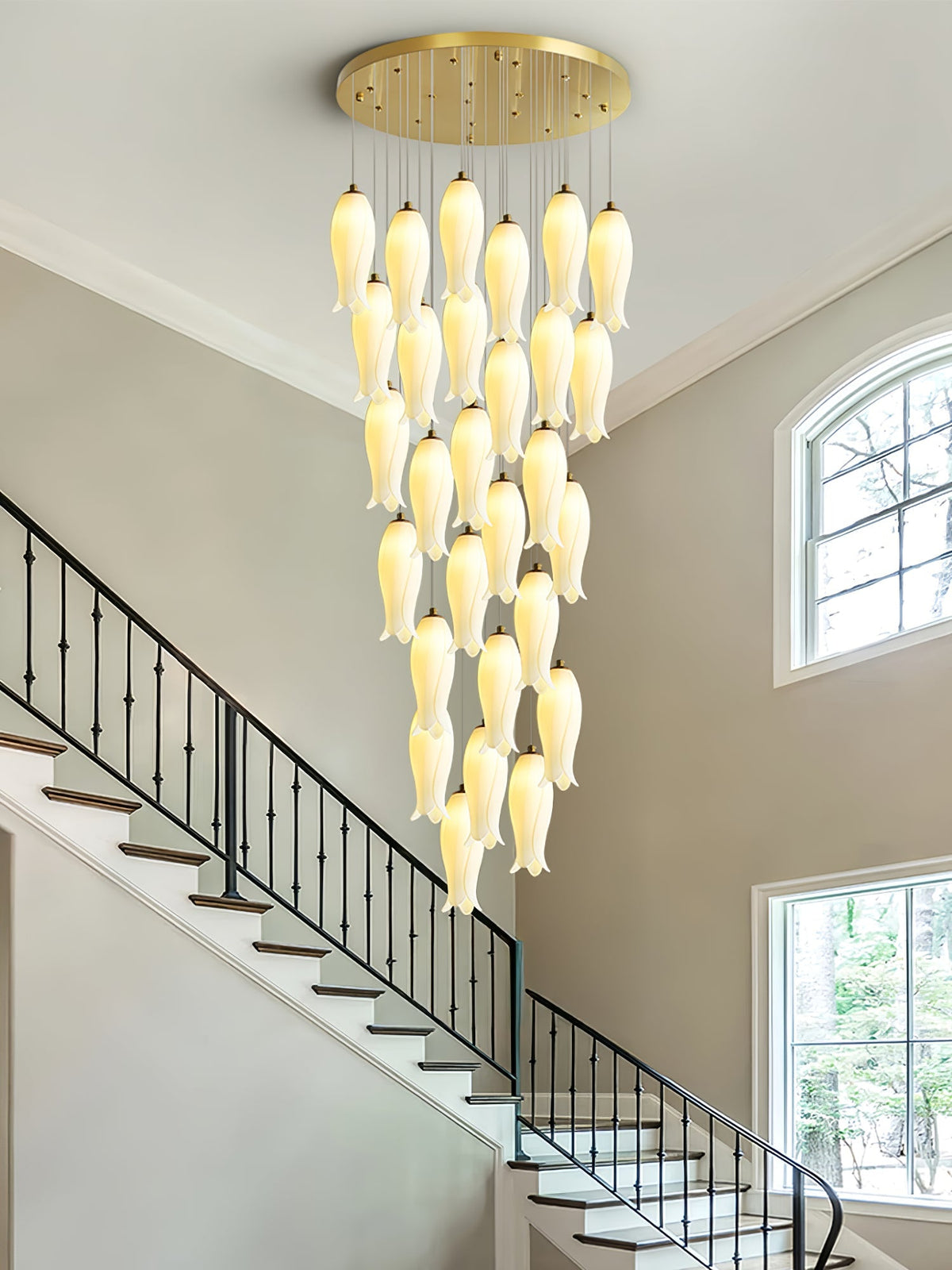 Luma Flora Stairs Chandelier, ceramic - view 13