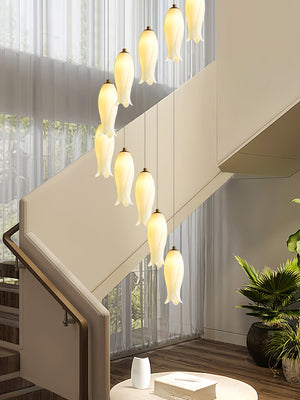 Luma Flora Stairs Chandelier, ceramic - view 15