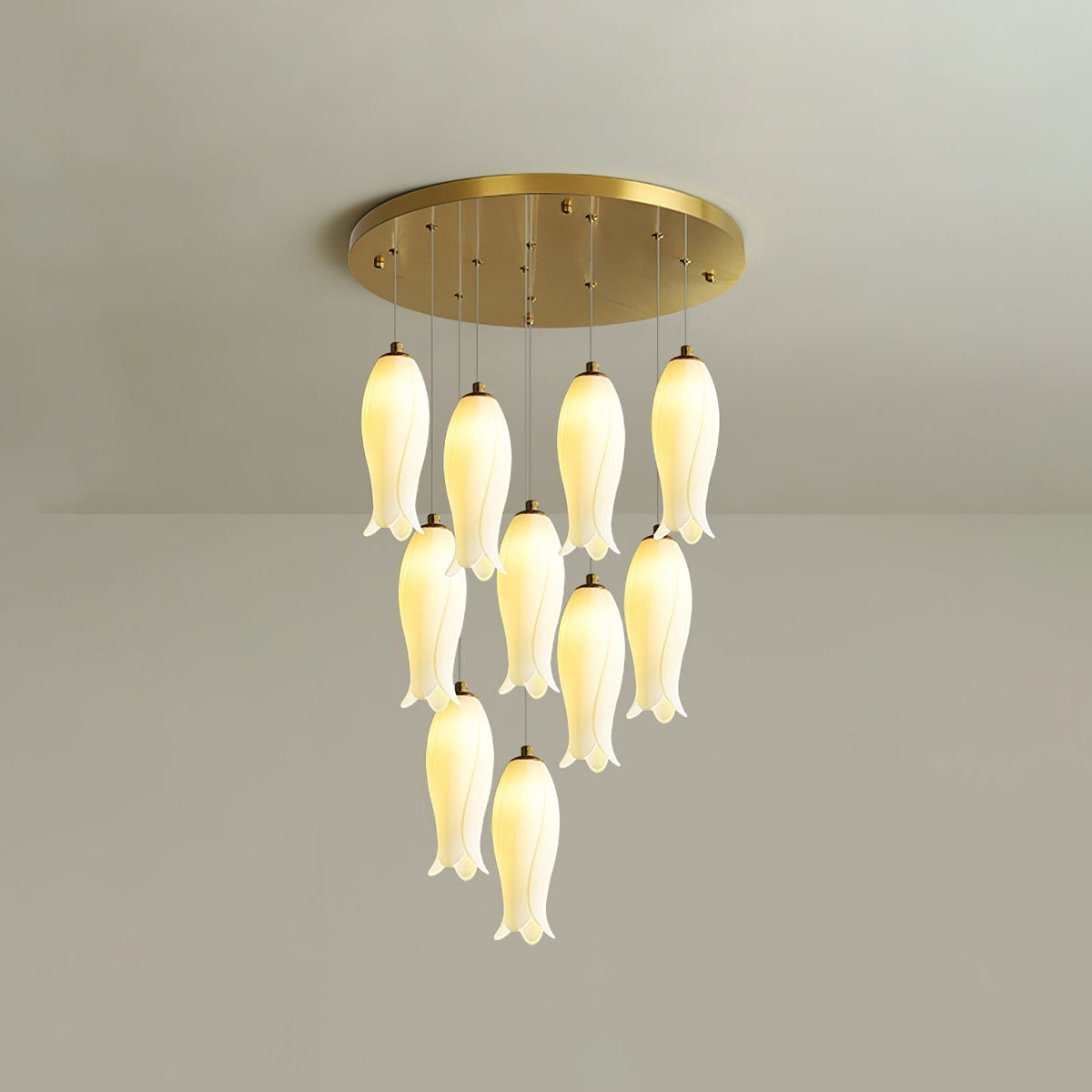 Luma Flora Stairs Chandelier, ceramic - view 44