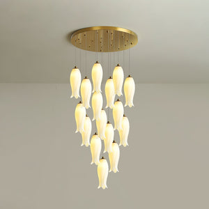 Luma Flora Stairs Chandelier, ceramic - view 18