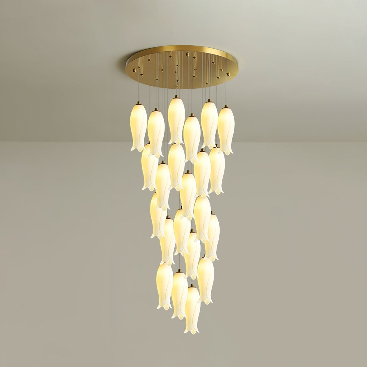 Luma Flora Stairs Chandelier, ceramic - view 19