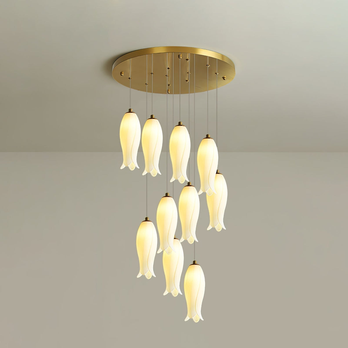 Luma Flora Stairs Chandelier, ceramic - view 24
