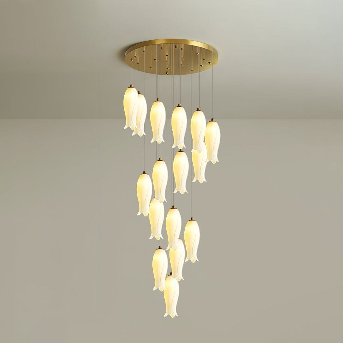 Luma Flora Stairs Chandelier, ceramic - view 25