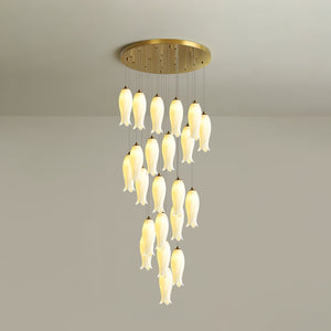 Luma Flora Stairs Chandelier, ceramic - view 26