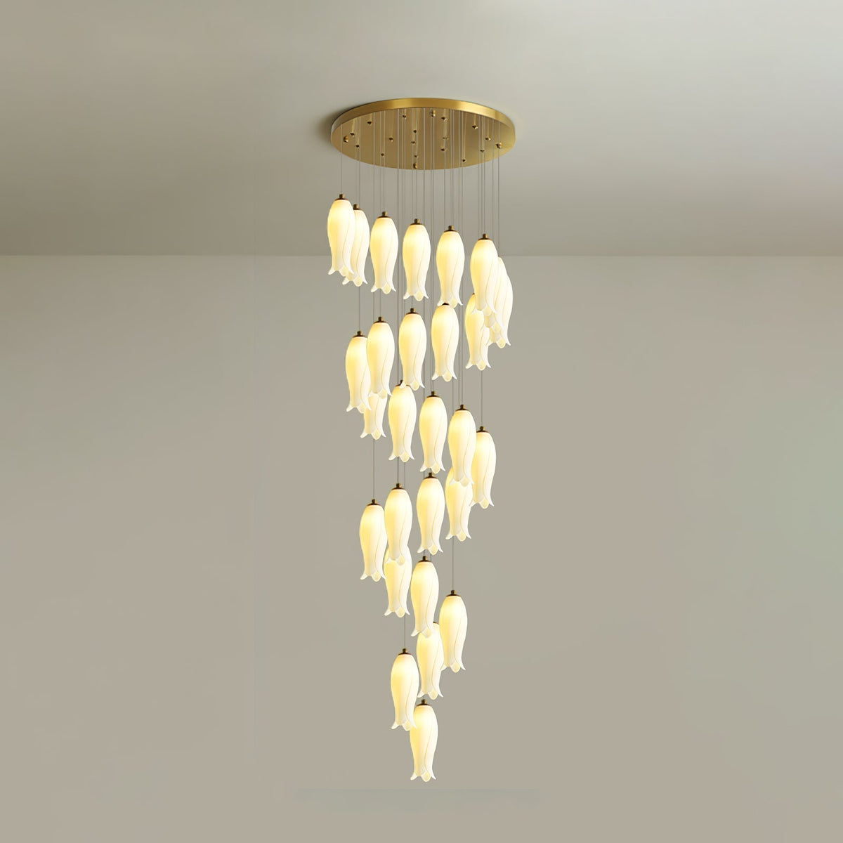 Luma Flora Stairs Chandelier, ceramic - view 27