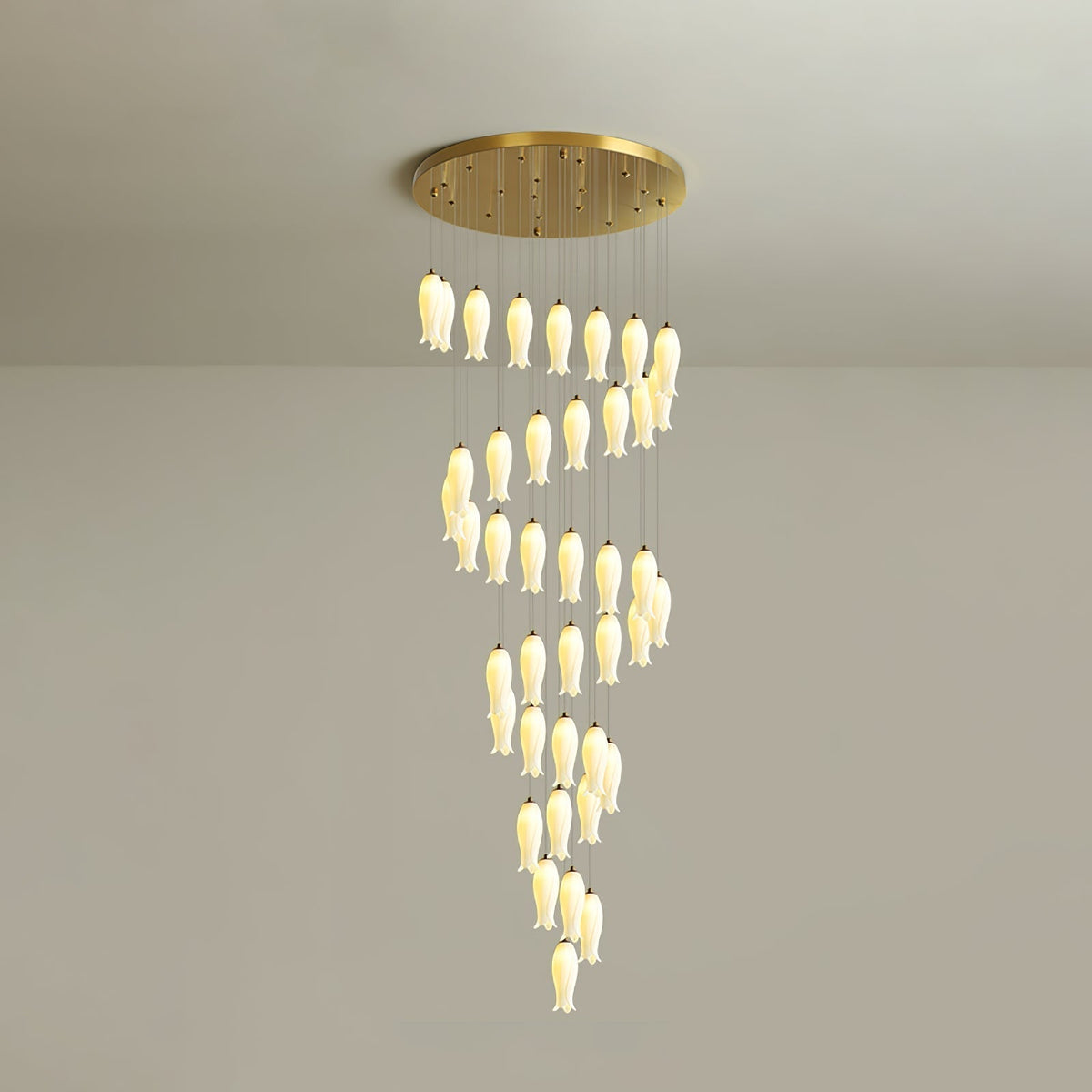 Luma Flora Stairs Chandelier, ceramic - view 28