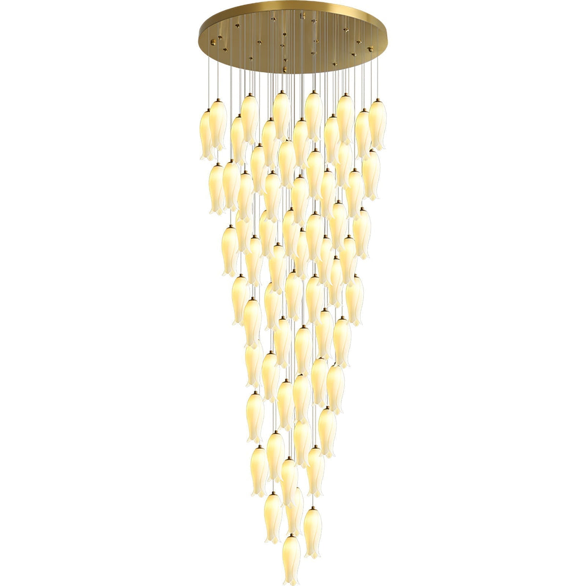 Luma Flora Stairs Chandelier, ceramic - view 30