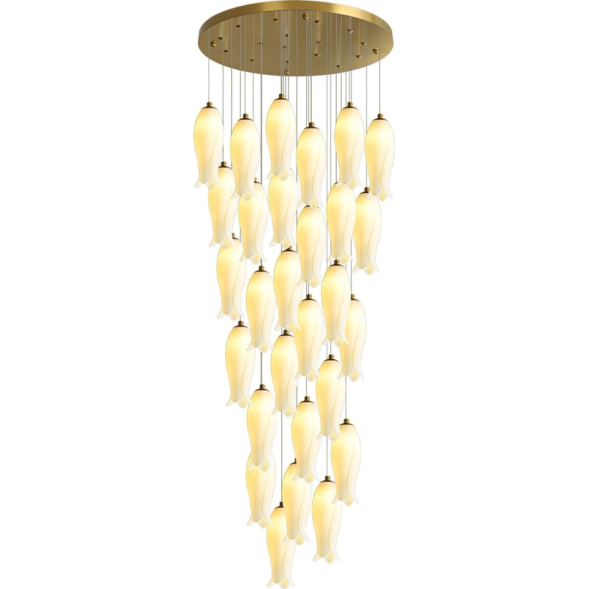Luma Flora Stairs Chandelier, ceramic - view 32