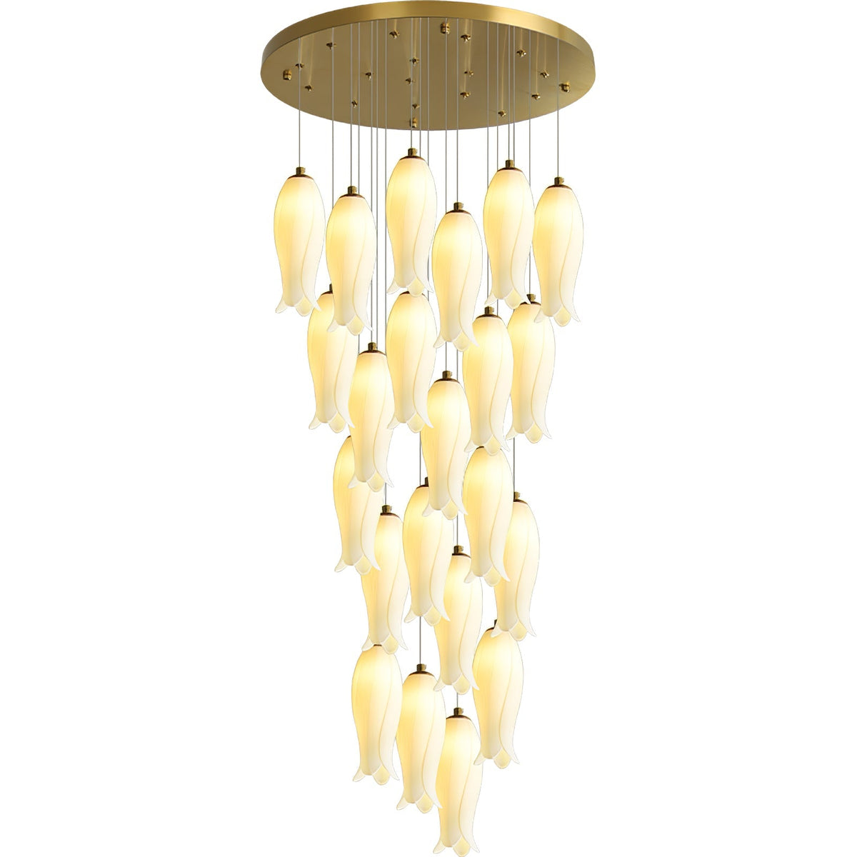 Luma Flora Stairs Chandelier, ceramic - view 33