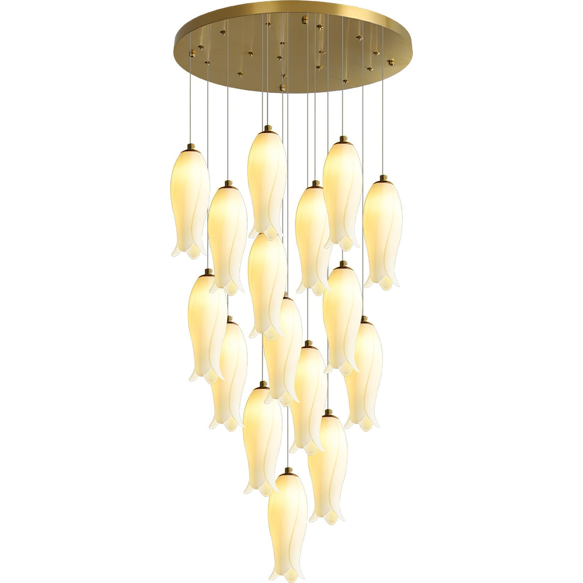 Luma Flora Stairs Chandelier, ceramic - view 34