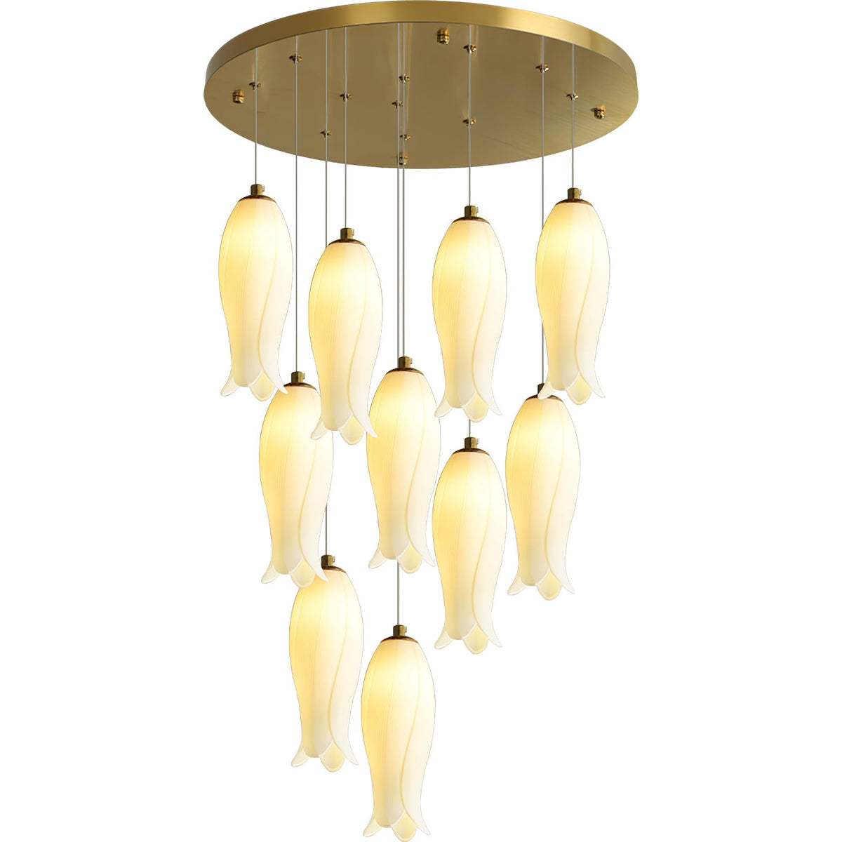 Luma Flora Stairs Chandelier, ceramic - view 35