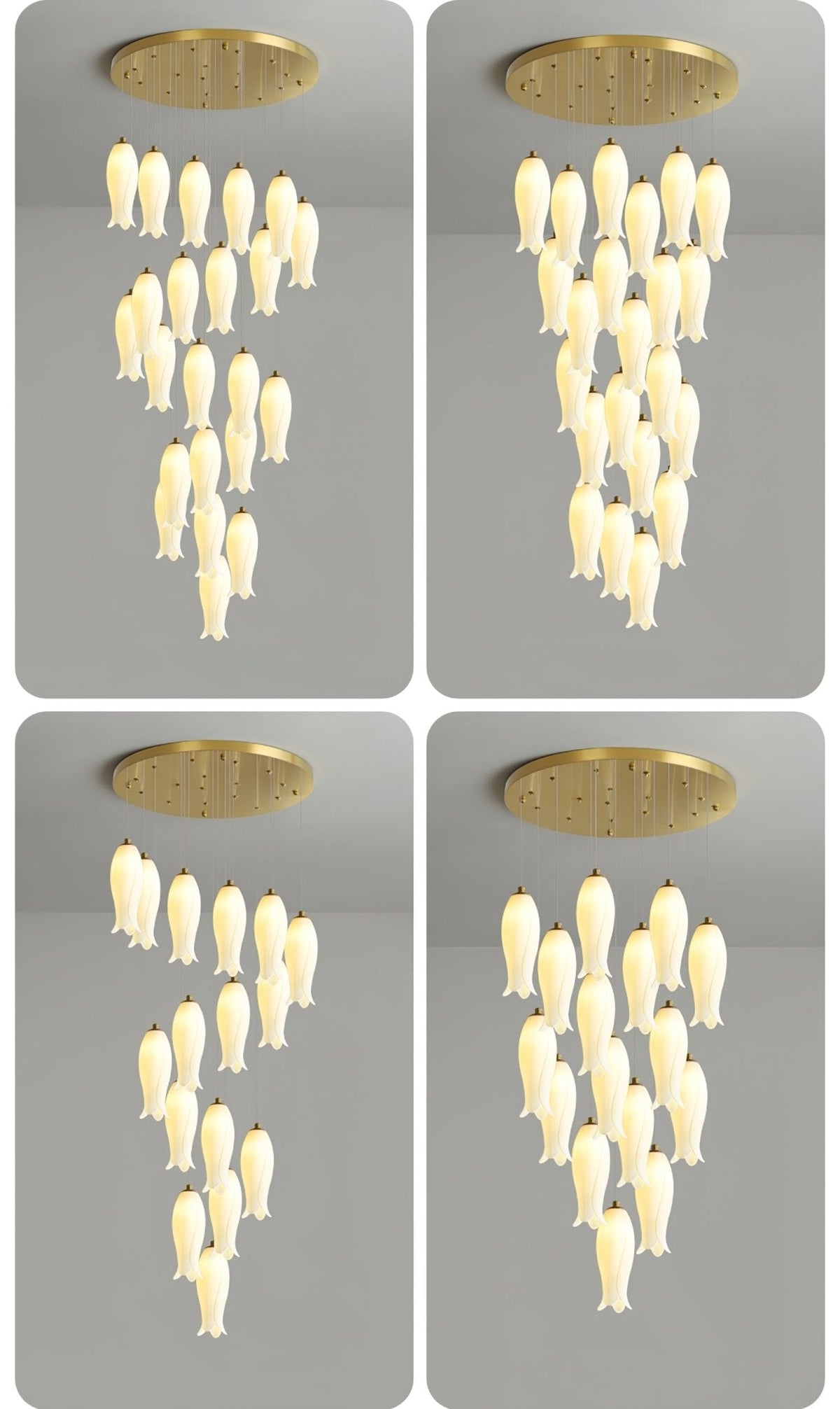 Luma Flora Stairs Chandelier, ceramic - view 39