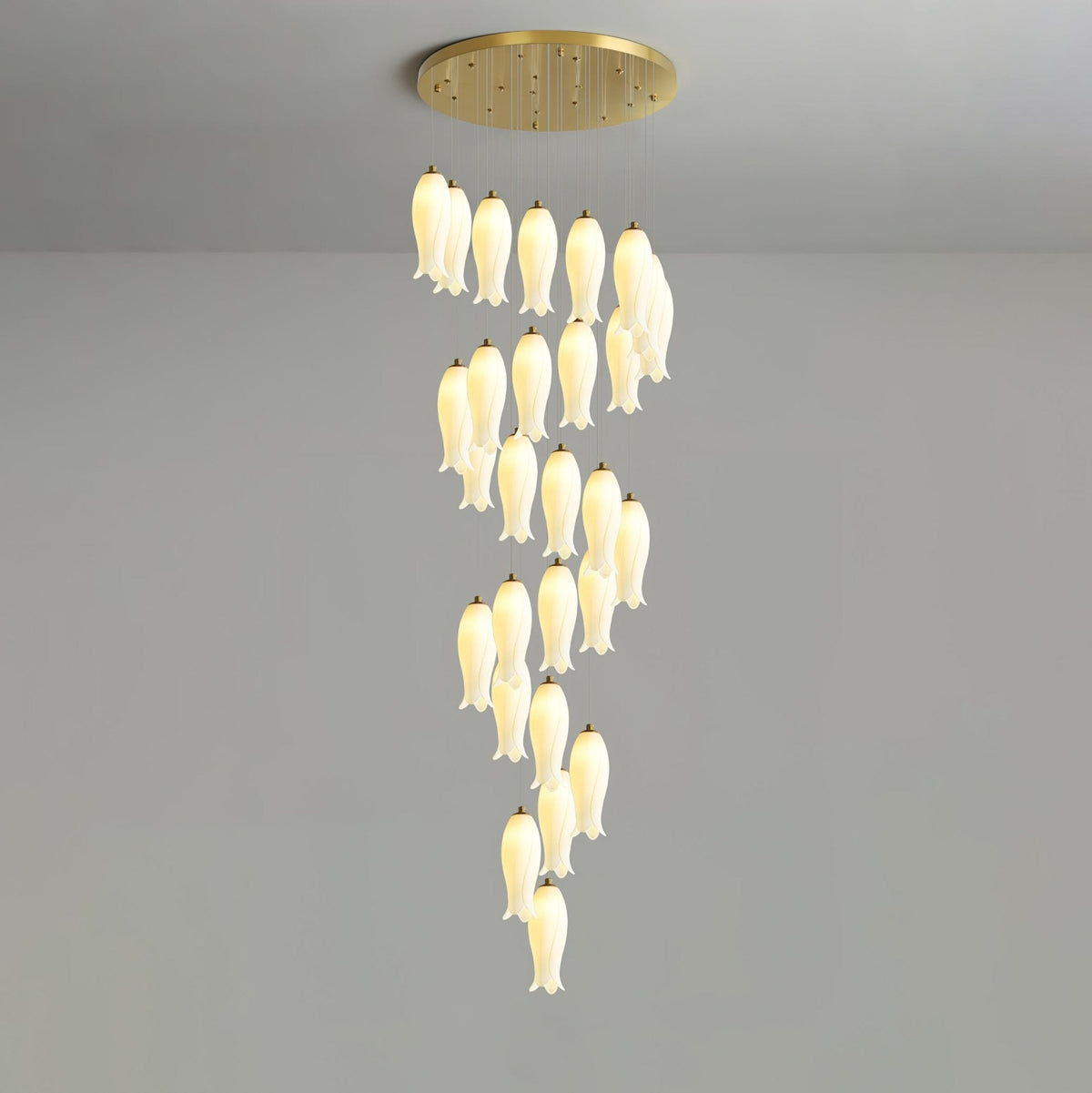 Luma Flora Stairs Chandelier, ceramic - view 41