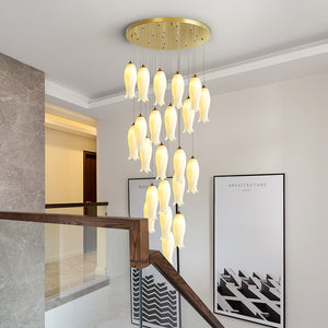 Luma Flora Stairs Chandelier, ceramic - view 4