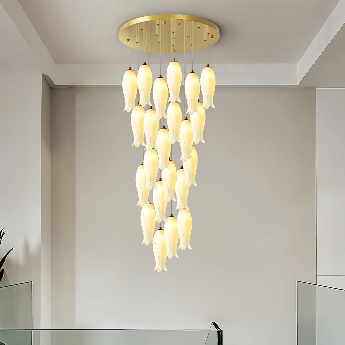 Luma Flora Stairs Chandelier, ceramic - view 2