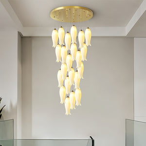 Luma Flora Stairs Chandelier, ceramic - view 2
