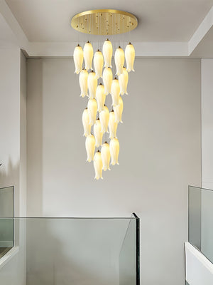 Luma Flora Stairs Chandelier, ceramic - view 9