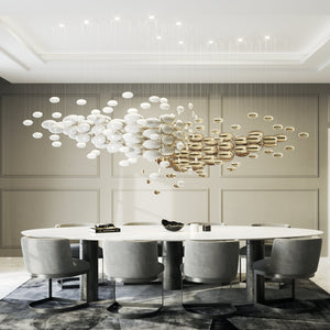 Galaxy Lustre Meteor Shower Crystal Spiral Chandelier - view 2