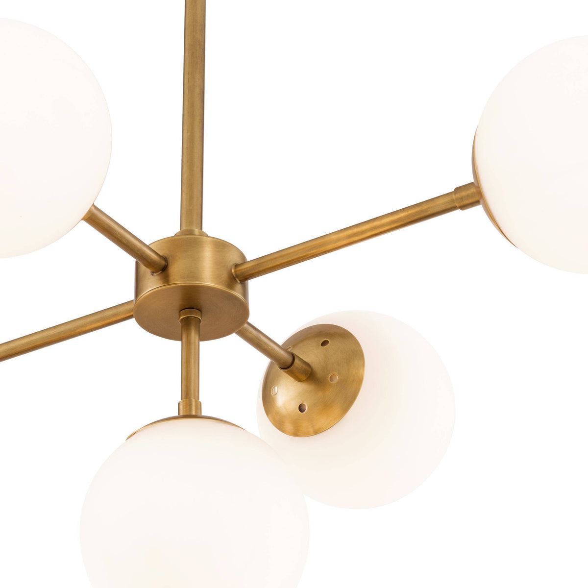 Tortora Modern Brass Chandelier- Brass - view 3