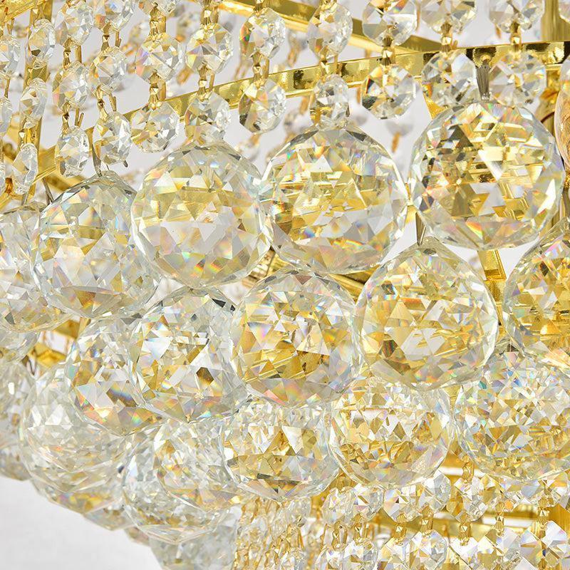 Luxury French Empire Chandelier for Villa Hall Ceiling Three-layers Crystal Light for Hotel Lobby - view 18