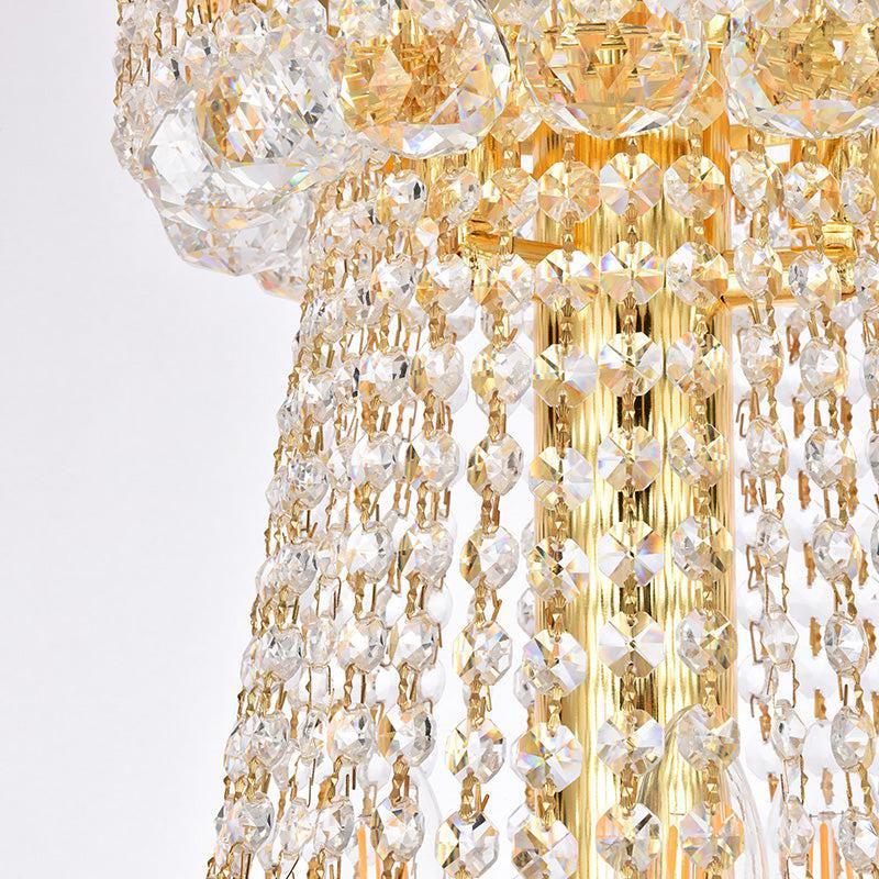 Luxury French Empire Chandelier for Villa Hall Ceiling Three-layers Crystal Light for Hotel Lobby - view 19
