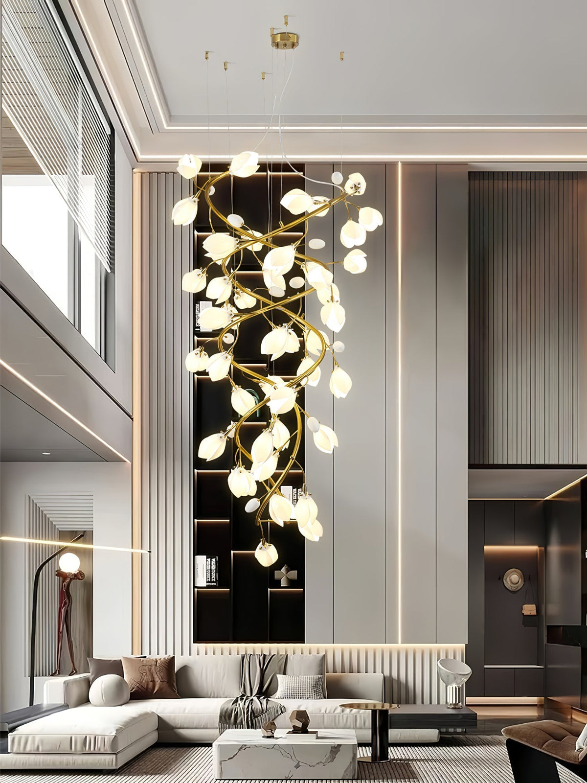 Lysandra Cascade Stairs Chandelier - view 13