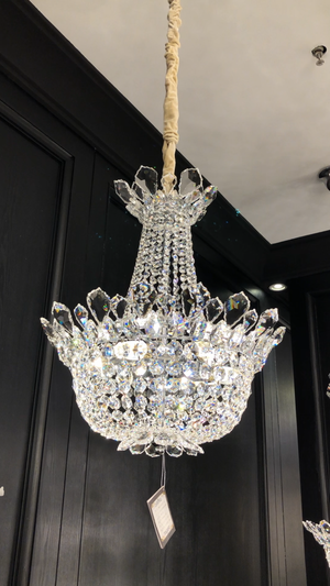 Luxury Empire Branch Crystal Chandelier Pendant Light for Entryway and Foyer - view 4
