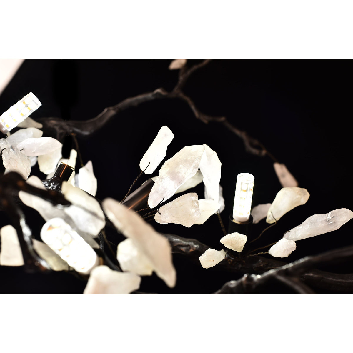 Selenite Crystal Blossom Branching Tree Chandelier - view 26