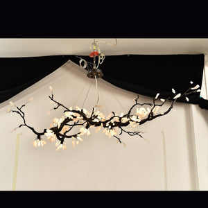 Selenite Crystal Blossom Branching Tree Chandelier - view 28