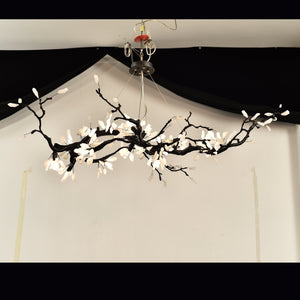 Selenite Crystal Blossom Branching Tree Chandelier - view 27