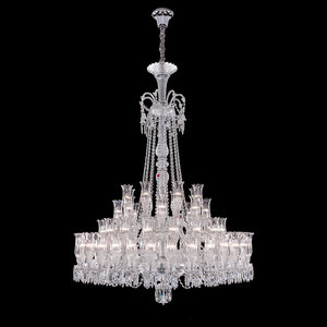 Huge 67 lights chandelier, crystal