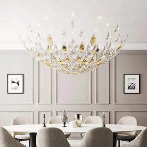 Golden Floating Leaves Chandelier - view 4