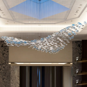 Flying Wave Glass bubble Chandelier - view 3