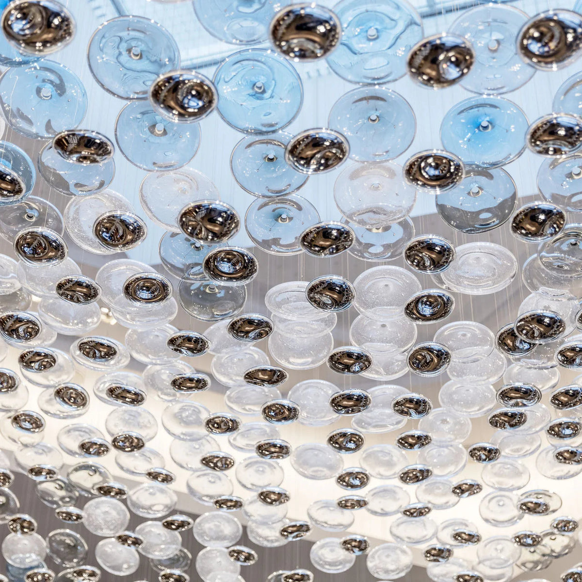 Flying Wave Glass bubble Chandelier - view 6